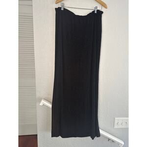 Vintage En Francais Black Maxi Skirt Sparkly Vintage Glitter Glam Holiday 2X